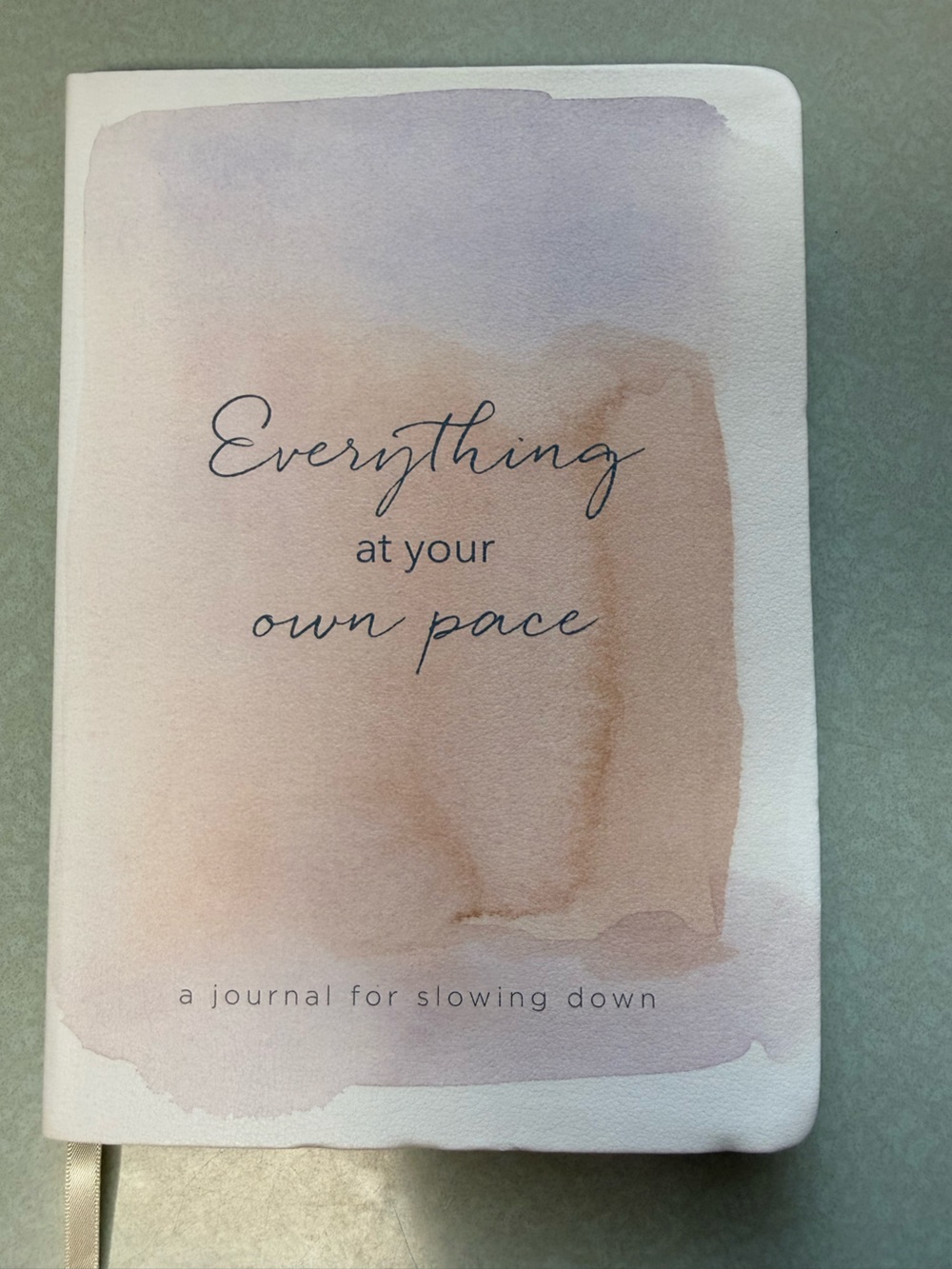 Everything at Your Own Pace Journal - Soft Pastel Pink & Lavender